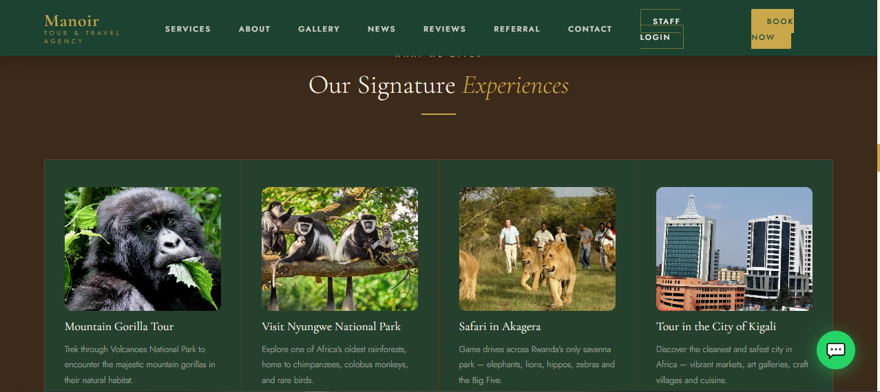 MATTA – Manoir Tour & Travel Agency Website